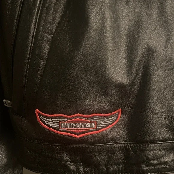 EXTREMELY RARE Harley-Davidson Black Leather Motorcycle Jacket - Picture 2 of 14